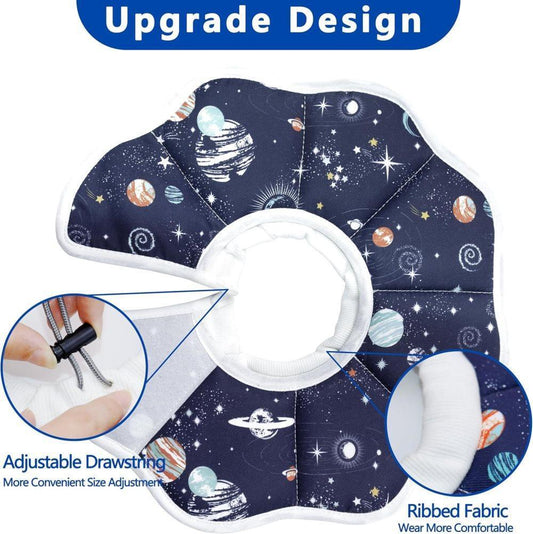 Adjustable Protective Recovery Collar with Velcro | Size M