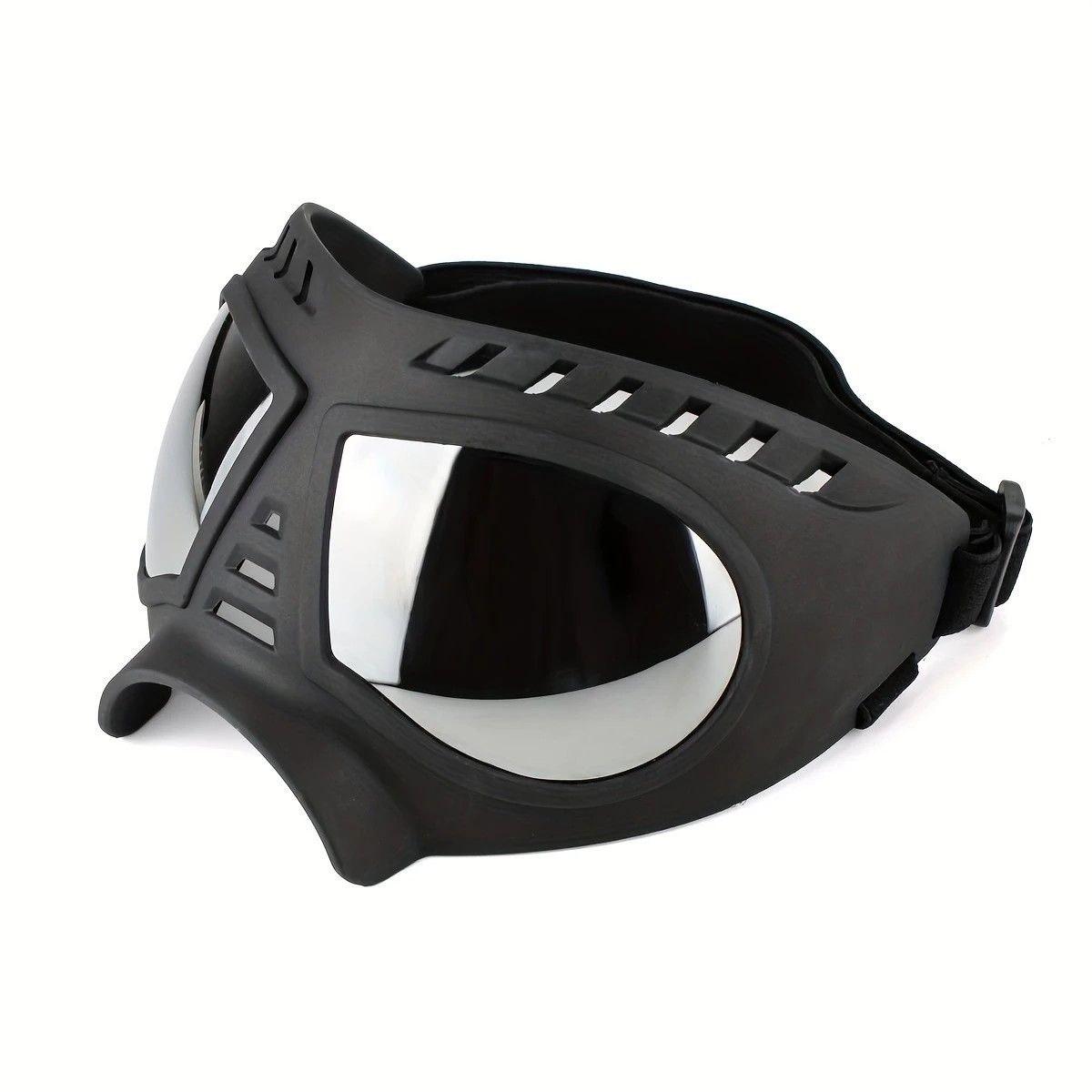 Large Dog Goggles | Windproof, Snowproof, UV Protection, Flexible Frame Sunglasses for Outdoor Adventure(WHITE)
