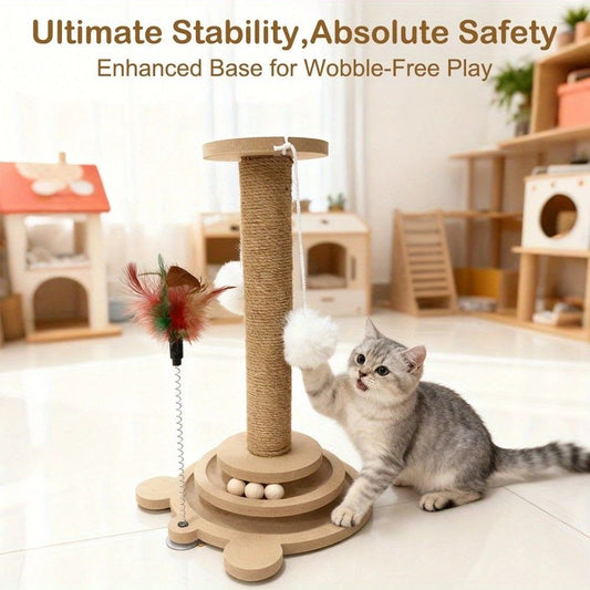Interactive Cat Scratching Post