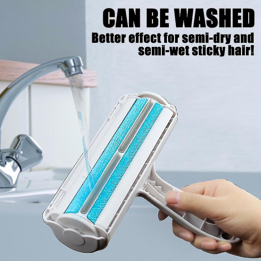 Reusable Pet Hair Remover Brush | Removes Cat & Dog Fur from Fabric, Sofas & Carpets