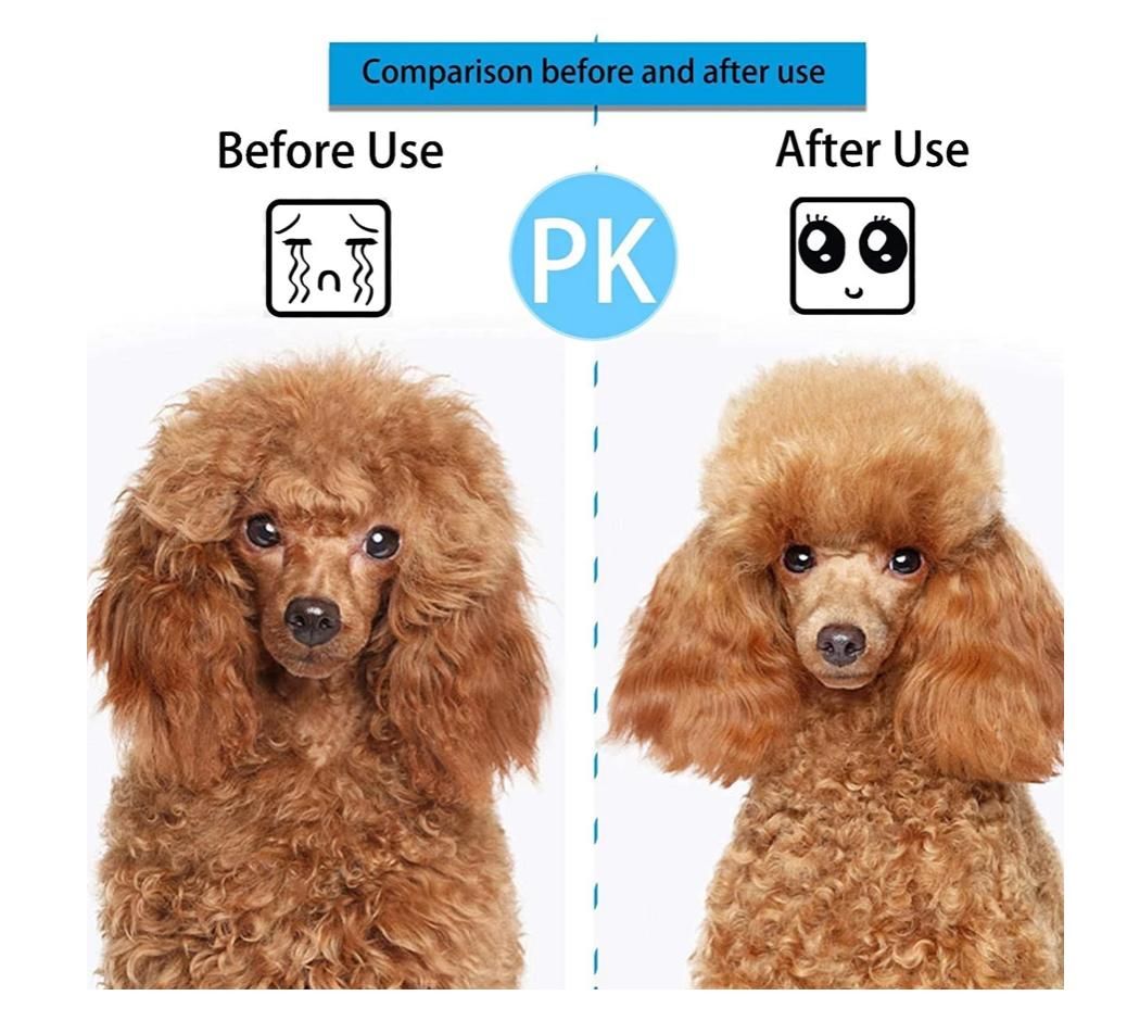 Blue Self-Cleaning Pet Slicker Brush | Push-Button Fur Release | Dog & Cat