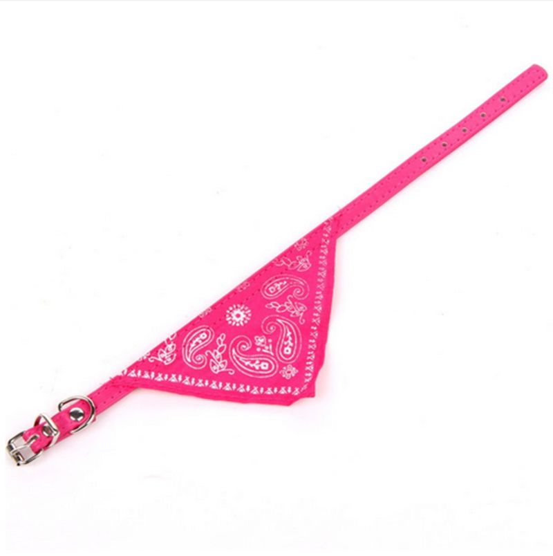 Dog Collar Bandana Scrunchie Scarf, Pink