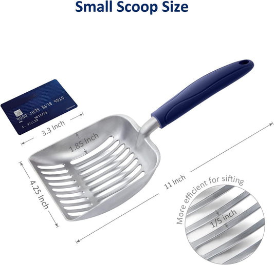 Cat Litter Scoop | Aluminum Alloy Sifter | Long Handle Deep Shovel