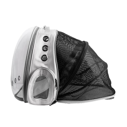 Expandable Cat Backpack Carrier | Tinted Bubble Window | Grey