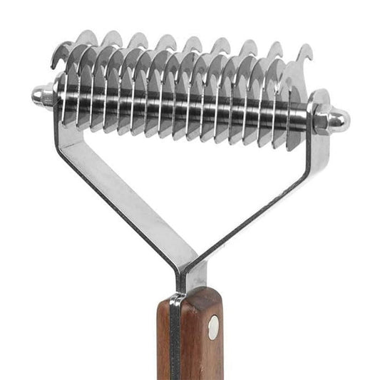 Large 2-Sided Undercoat Rake for Dogs & Cats Pet Grooming Dematting