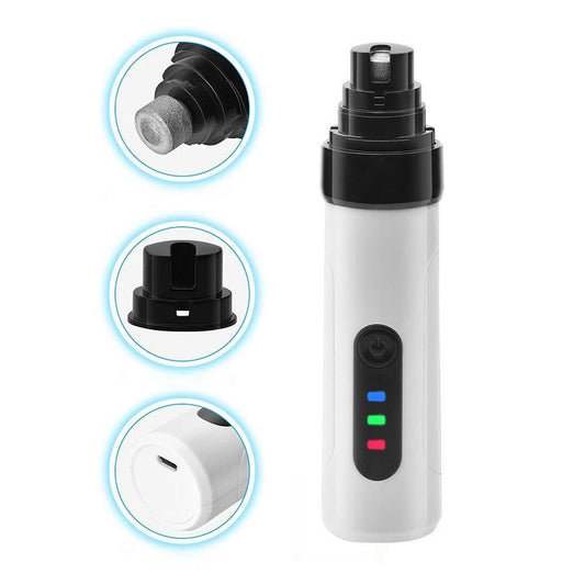2-Mode Silent Pet Grooming Nail Grinder Rechargeable Dog Nail Trimmer