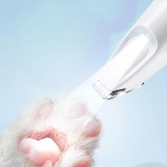 Dog Paw Trimmer with LED Light Rechargeable Pet Hair Clippers for Small