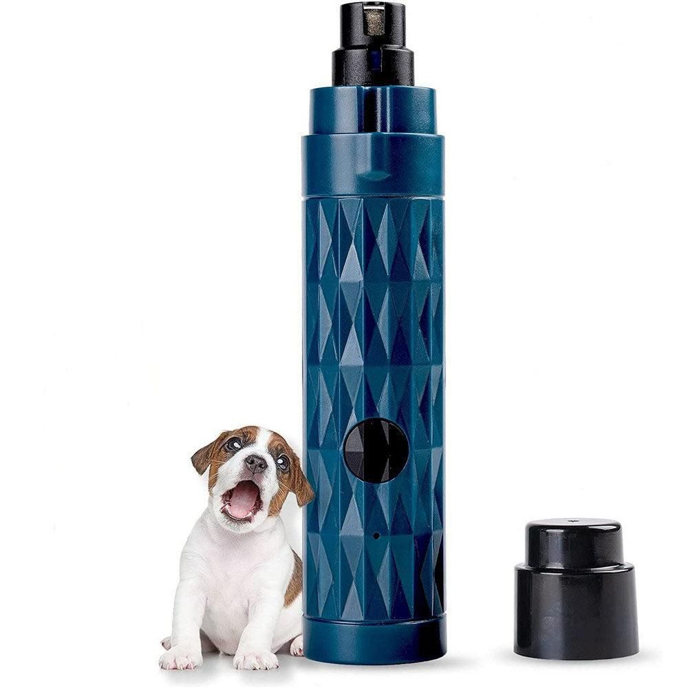 Pet Electric Nail Grinder Clippers Dog Cat LED Light Grooming Trimmer White