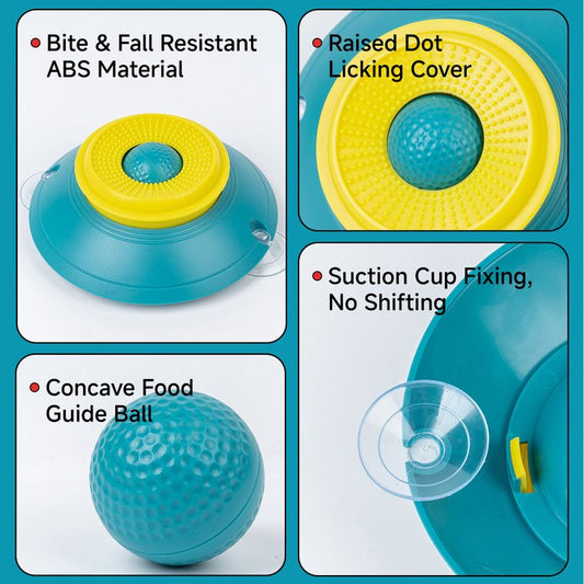 Slow Feeder Lick Bowl, Universal for Cats and Dogs | Blue