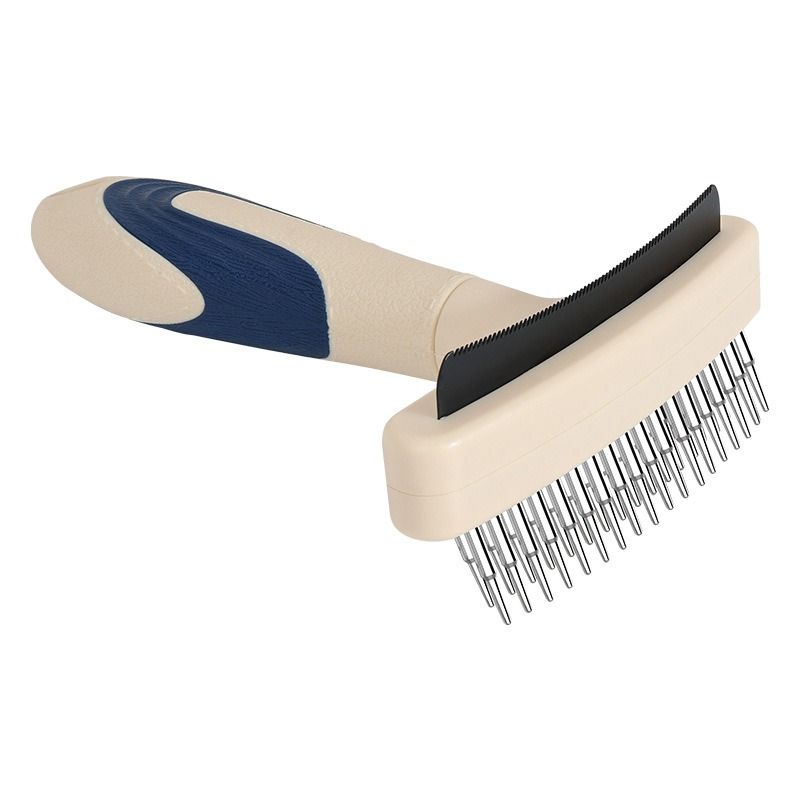 2-Piece 2-in-1 Pet Comb Set | Detangling & Shedding Comb | Long-Haired Dogs & Cats