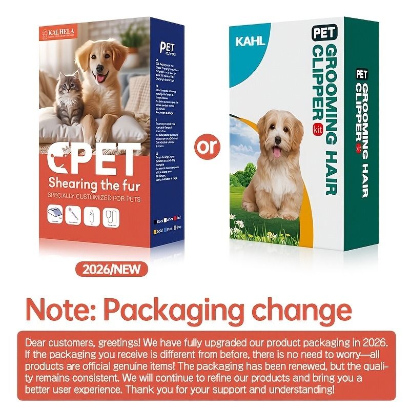 Quiet Rechargeable Pet Grooming Clipper Set | Professional Home Grooming | Dogs & Cats