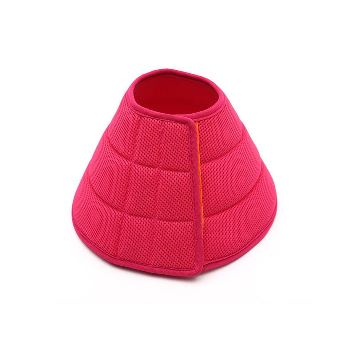 Rose Red Elizabethan Anti-Lick Pet Recovery Collar | Cats & Dogs | Size 4