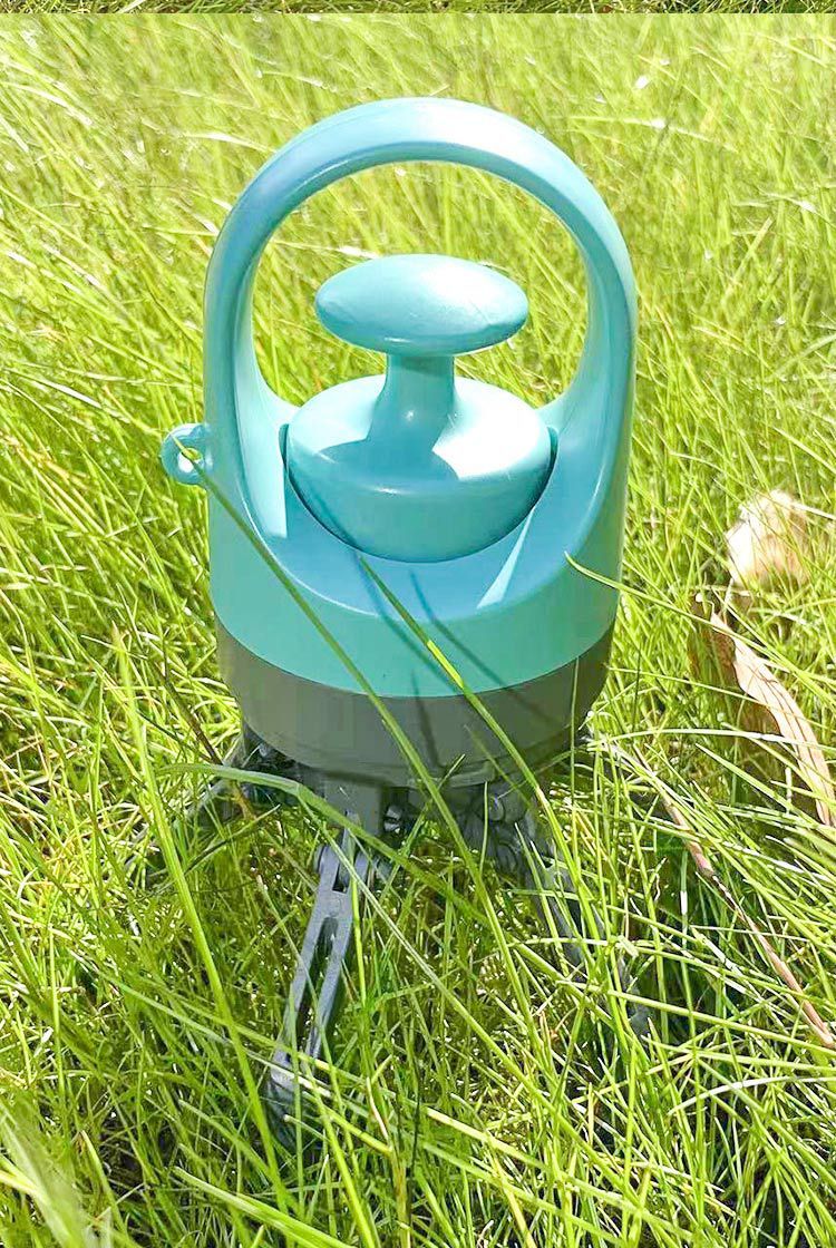 Orange 6-Claw Pet Pooper Scooper | Hands-Free Dog Waste Picker with Bag Dispenser | Portable