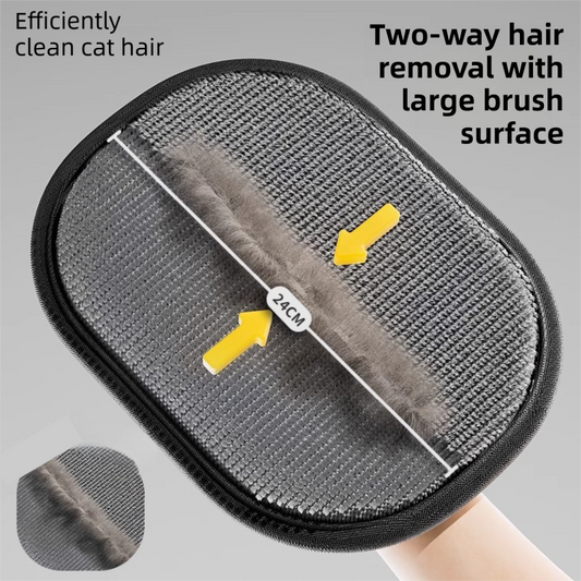 2-Pack Reusable Static Pet Hair Removal Gloves 24x18cm | Dogs & Cats