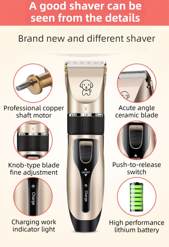Gold K5 Professional Pet Grooming Clipper | Low Noise | Dog & Cat