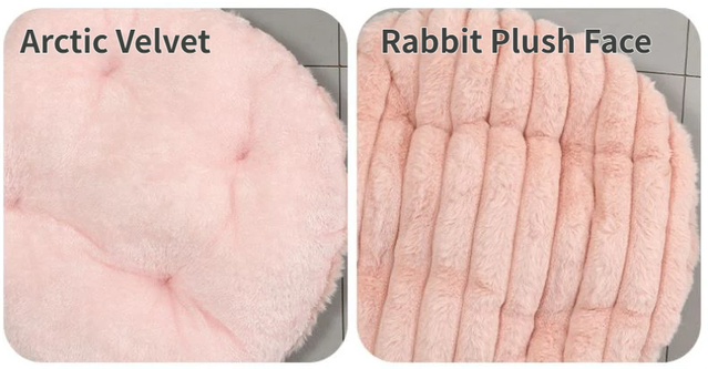 Plush Round Pet Bed | Gap Entry & Removable Cushion