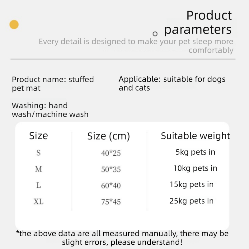 Grey L size Luxury Plush Pet Sleeping Mat