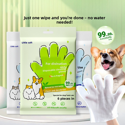 Pet Cleaning Gloves for Dog Bathing & Deodorizing | 2-Pack