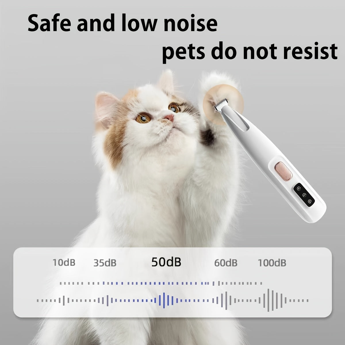 Low-Noise Pet Clipper with Spare Blade | Dog & Cat