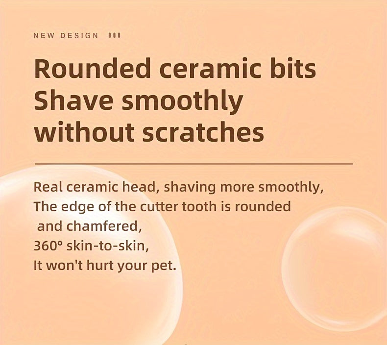Low-Noise Pet Clipper with Spare Blade | Dog & Cat