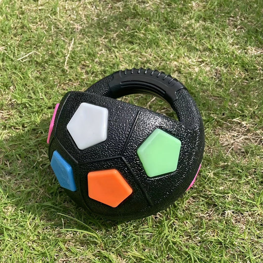 Football-shaped pet dog toys, sturdy and durable tooth-grinding