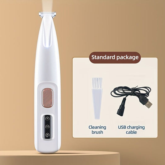 Low-Noise Pet Grooming Clippers with LED Assist Lighting | USB Rechargeable | Dog & Cat