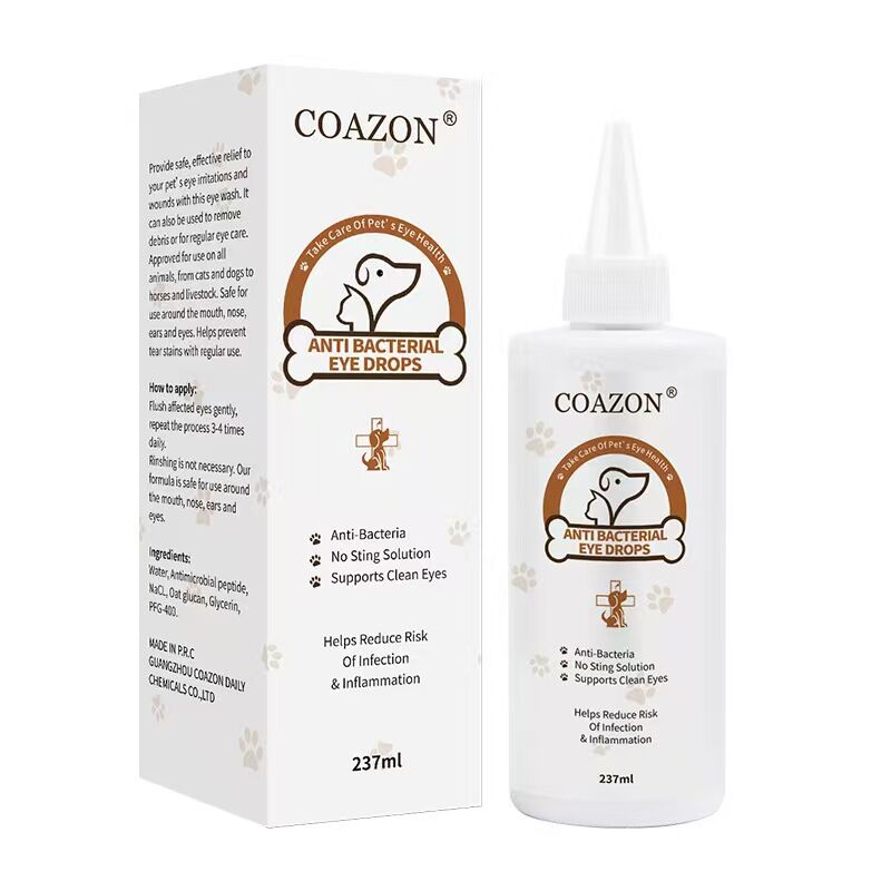 COAZON Eye Stain Remover for Dogs & Cats | Dry Eyes Redness Itching Treatment