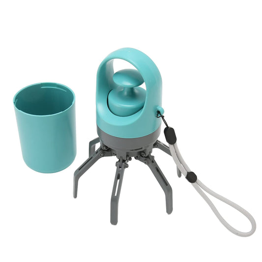 Teal Zero-Contact Dog Poop Scooper