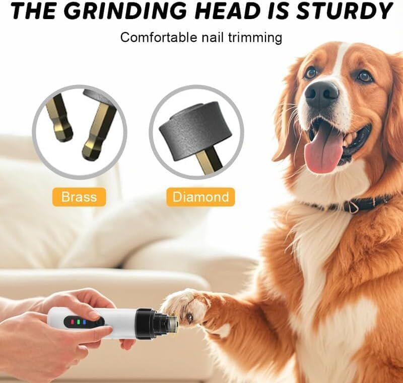 Silent Groom Pro Pet Nail Grinder | USB Rechargeable | Dog & Cat Paw Grooming