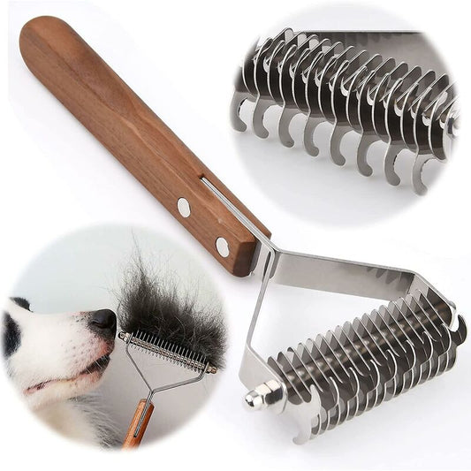 Coat King Dematting Rake & Deshedding Grooming Comb | Dog & Cat
