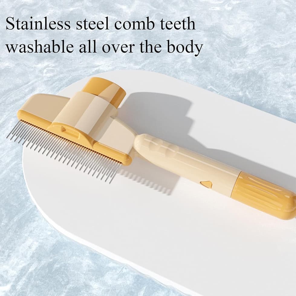 Green Self-Cleaning Slicker Pet Brush | Dogs & Cats