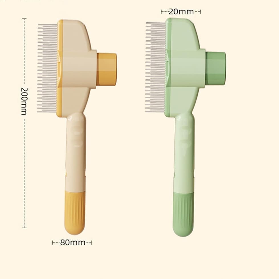Green Self-Cleaning Slicker Pet Brush | Dogs & Cats
