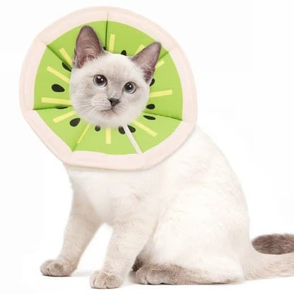 Green Soft Velcro Recovery Collar | Post-Surgery Protection | S