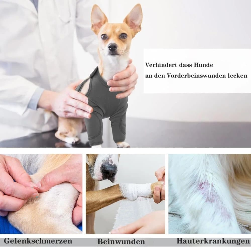 Black Dog Elbow Protector XL | Breathable Elastic Post-Surgery Sleeve | Prevents Licking