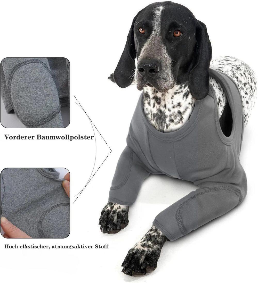 Black Dog Elbow Protector XL | Breathable Elastic Post-Surgery Sleeve | Prevents Licking