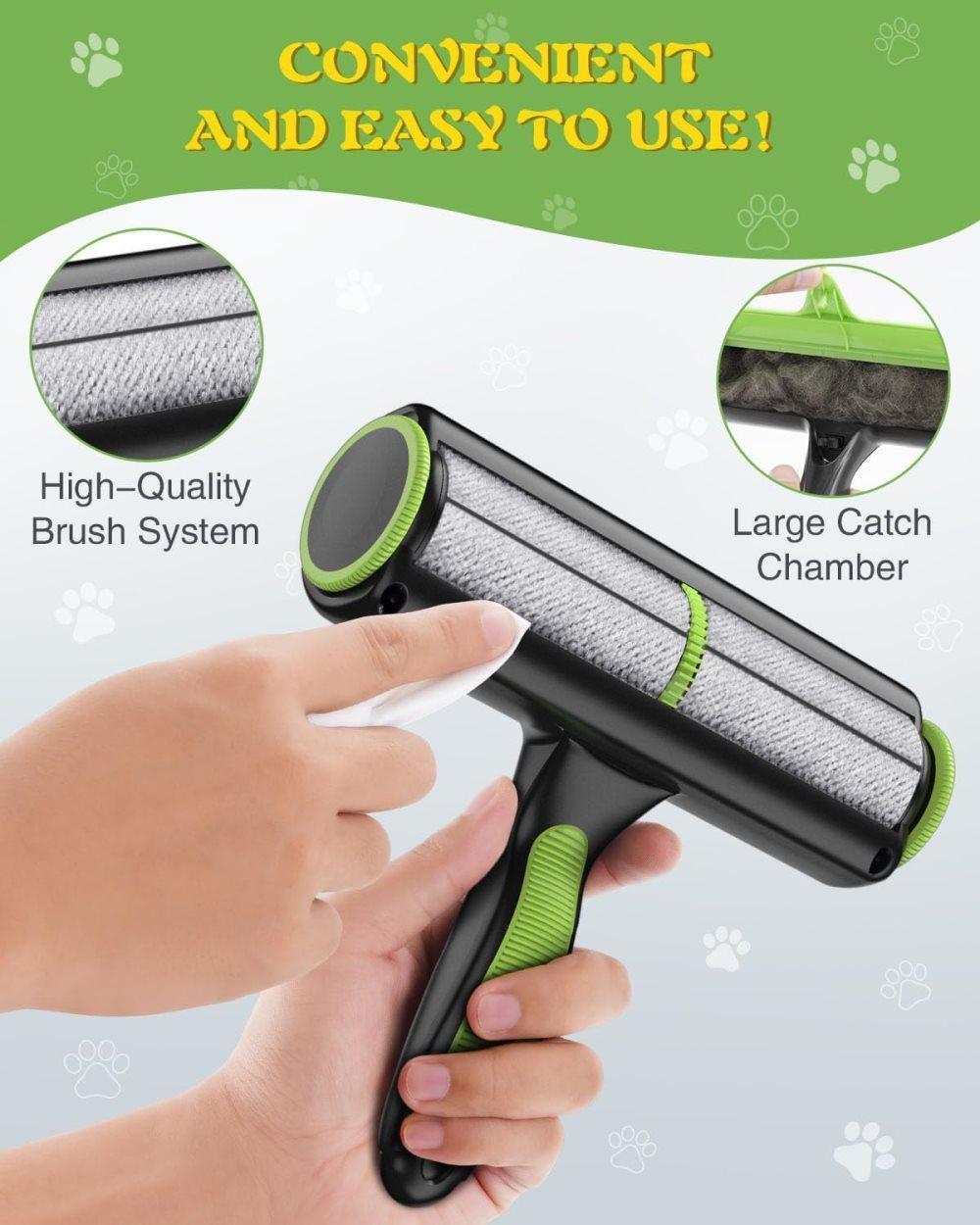 Light Blue Reusable Pet Fur Remover Roller | Dogs & Cats | Bed, Sofa & Carpet