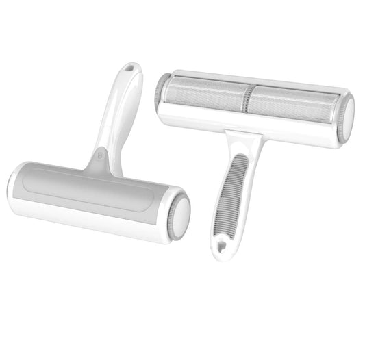 White Reusable Pet Fur Remover Roller | Dogs & Cats | Bed, Sofa & Carpet