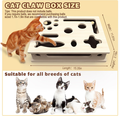 Multi-Functional Cat Claw Care Enrichment Box