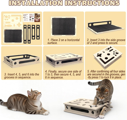Multi-Functional Cat Claw Care Enrichment Box
