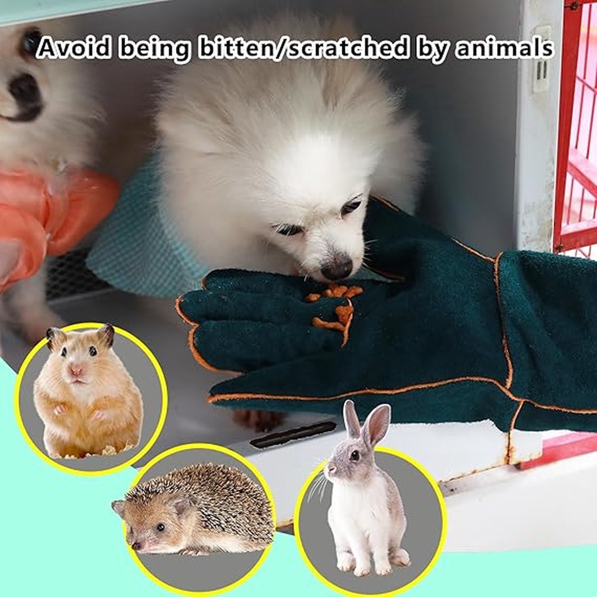 Pet Anti-Bite Protection Gloves | Anti-Scratch Abrasion-Resistant Leather | 60cm