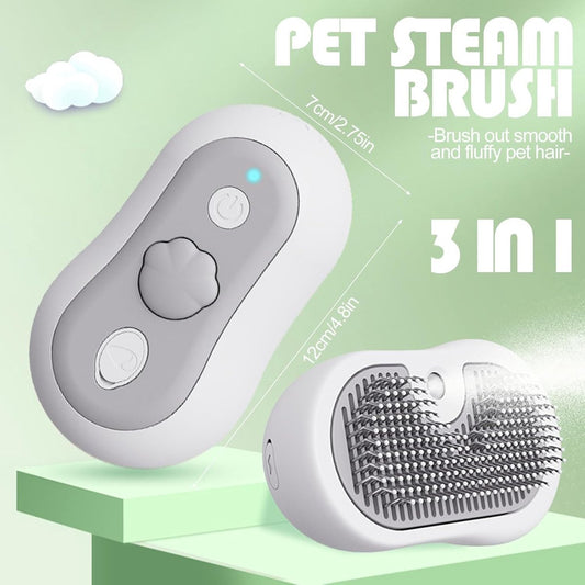 3-in-1 Pet Steam Brush | Dog & Cat
