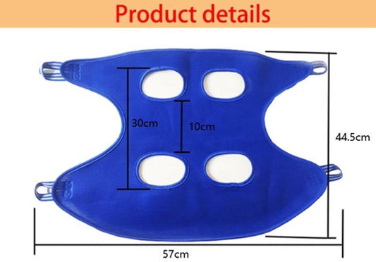 11-Piece Pet Grooming Hammock | Cat & Dog Nail Trimming Harness | Size S | Blue