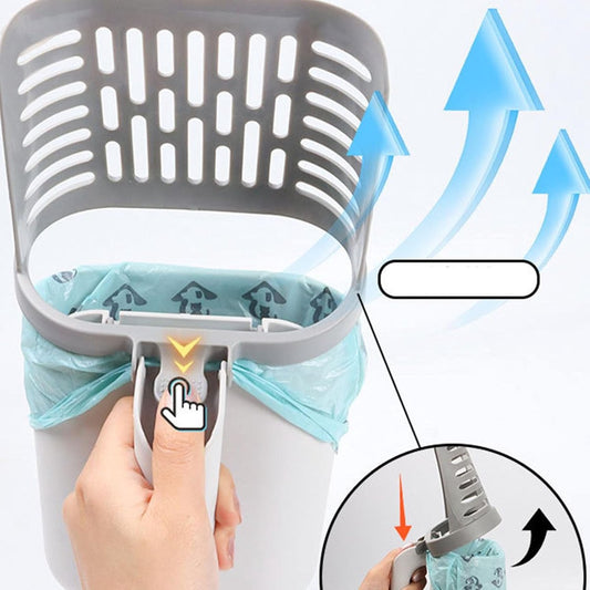 Cat Litter Scoop with Collection Tray & 8 Rolls Waste Bags | Dirt-Free