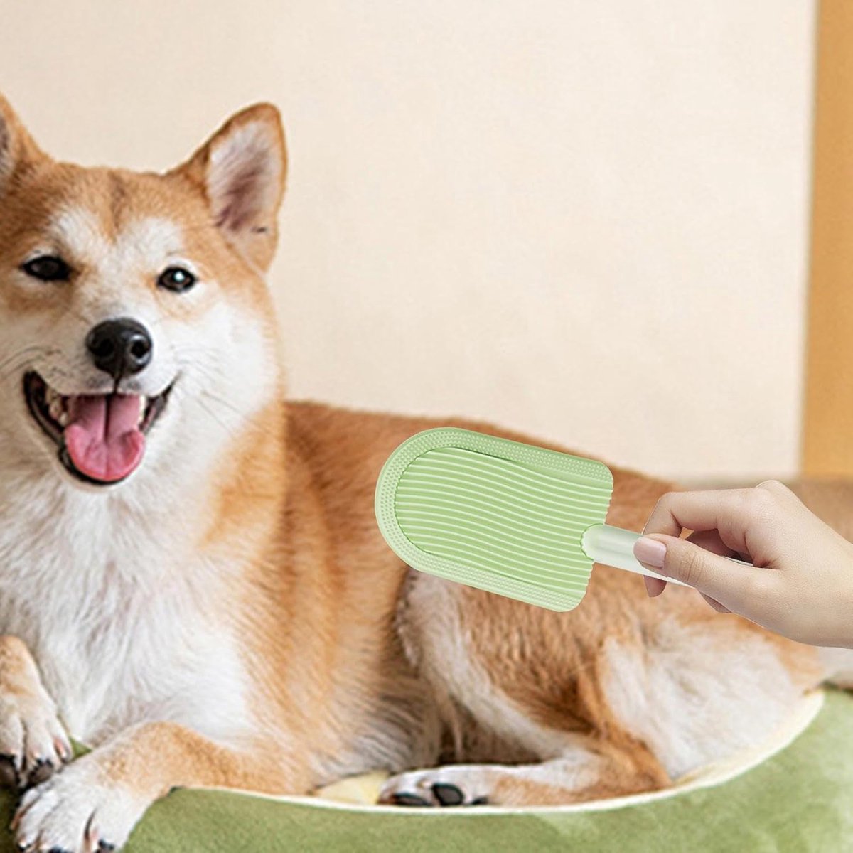 Light Green Pet Beauty Comb | Floating Hair Remover | Cleanable | Cats & Dogs