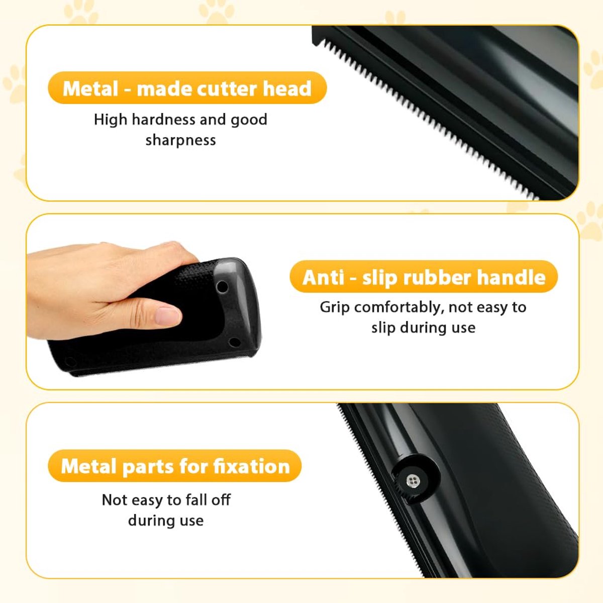 2-Piece Detangling Blade & Undercoat Deshedding Comb | Dog & Cat Grooming Brush