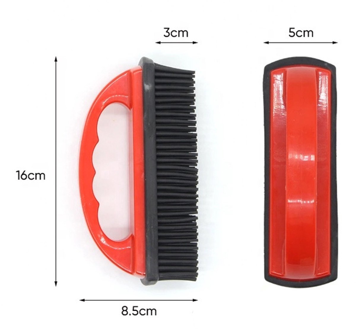 Red Rubber Pet Hair Remover | Dog & Cat Fur from Clothing, Furniture & Car Interiors