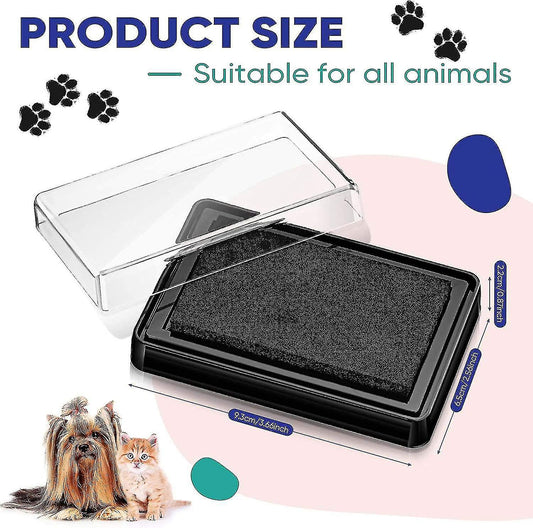 Cat & Dog Paw Print Ink Stamp Pad | Safe Pet-Friendly Ink