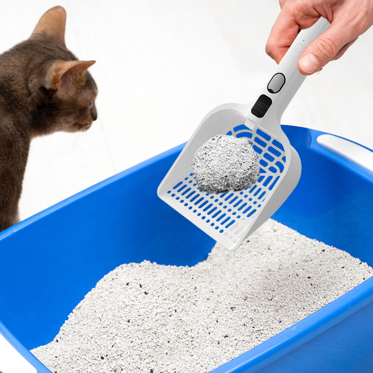 Rechargeable Spray Cat Litter Scoop | Auto-Deodorising | Large Size