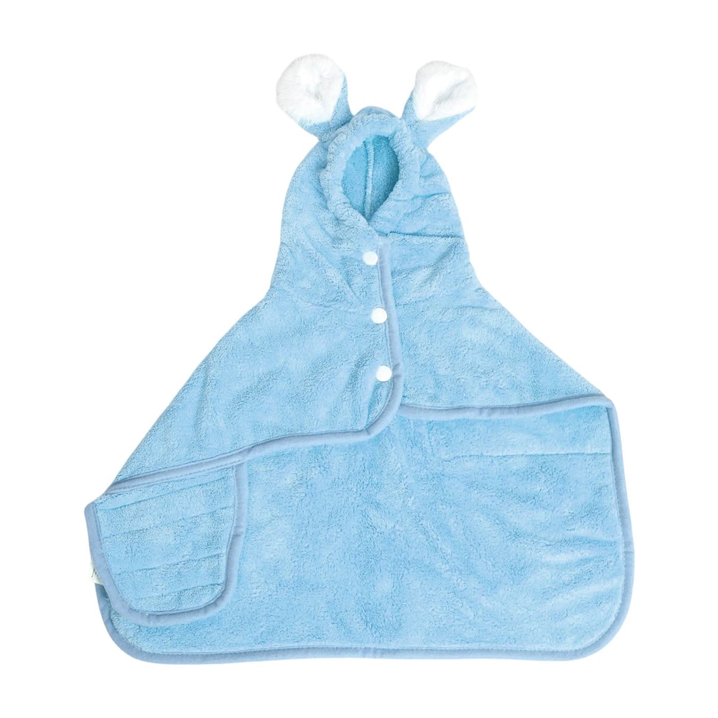 Puppy Bathrobe with Hood | Absorbent Fast-Drying Dog Robe Towel | XS Blue