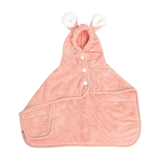 Puppy Bathrobe with Hood | S Pink